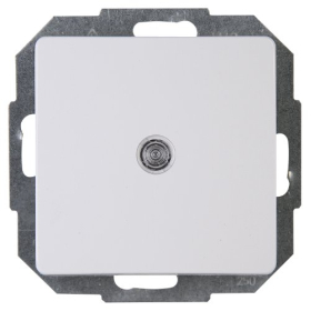 Kopp Paris illuminated push button, 250V, IP20, arctic white