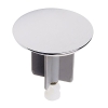Large sink plug in chrome