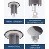Large sink plug in chrome