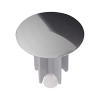 Large sink plug in chrome