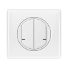 Interruptor Legrand de dos hilos para 2 circuitos para Céliane con Netatmo, 250 W, con placa pintada de blanco