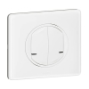 Interruptor Legrand de dos hilos para 2 circuitos para Céliane con Netatmo, 250 W, con placa pintada de blanco