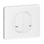 Legrand two-wire switch for 2 circuits for Céliane with Netatmo, 250 W, with white lacquered plate