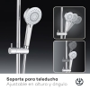 KLUDI X3 Shower Column – Thermostat, Rain Head, 3 Spray Patterns
