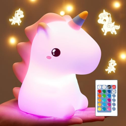 Einhorn-Nachtlicht für Kinder – 16 Farben, 1200 mAh