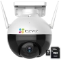 EZVIZ C8C motorisierte WLAN-Kamera, Full HD 1080P, 360°-Ansicht, IP65, Nachtsicht, 128 GB Speicherkarte