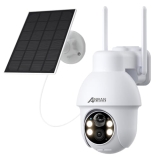 ANRAN 2K (2560×1440p) Solar Camera, Battery Powered Security Camera, No Angle of View