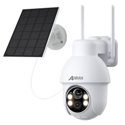 Cámara solar ANRAN 2K (2560×1440p), cámara de seguridad alimentada por batería, sin ángulo de visión