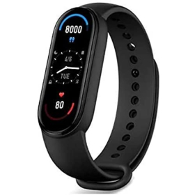 Pulsera inteligente Xiaomi Mi Smart Band 6 - Pantalla de 1,56", Prueba de oxígeno en sangre, 30 modos deportivos, Seguimiento de actividad, Monitorización de frecuencia cardíaca, Resistente al agua hasta 50 m, Bluetooth