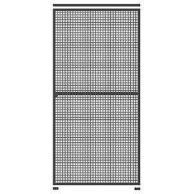 Schellenberg 70073 Premium verschiebbares Moskitonetz mit Mittelsteg, anthrazit, 120x240 cm