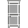 Schellenberg 70073 Premium movable mosquito net with center bar, anthracite, 120x240 cm