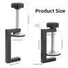 TNOMSNO set of 5 table clamps, clamping range 15-57 mm