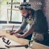 TNOMSNO set of 5 table clamps, clamping range 15-57 mm