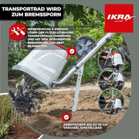 Електричний культиватор IKRA FEM 1500 з гнучкою робочою шириною