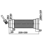 Wirquin 71070201 flexible toilet pipe, Ø 93/100 mm, length 325 mm