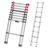Aghasa telescopic ladder – stable & space-saving, silver, 1 piece