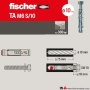 Fischer-Tastelli in Stainless Steel TA M6 with Hexagonal Screw, Tassel Diameter 10 mm, 8 Pieces Expansion Bolts, 71252