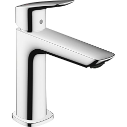 Grifo de lavabo Hansgrohe Logis con EcoSmart, cromado.