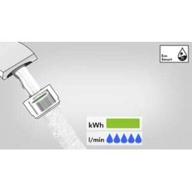 Смеситель для раковины hansgrohe Logis с технологией EcoSmart, хромированный