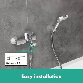 hansgrohe Vernis Blend exposed bath mixer for 2 outlets, chrome