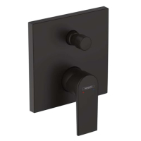 Mezclador monomando de bañera Hansgrohe Vernis Shape, negro mate
