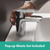 hansgrohe Vernis Blend basin mixer tap, pull rod, water-saving