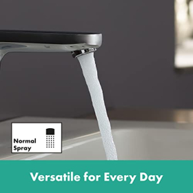 Змішувач для раковини hansgrohe Vernis Blend зі зливним клапаном, одноважільний змішувач 88 мм, хром