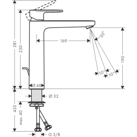 hansgrohe Waschtischarmatur