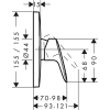 Змішувач для душу Hansgrohe 71605000 Logis