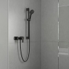 hansgrohe Vernis Shape Aufputz Duscharmatur, Einhebelmischer, Schwarz matt