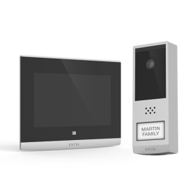 EXTEL Wave 2 Wireless Video Door Intercom System, 350 m Range, Black