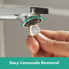 Grifo monomando para lavabo Hansgrohe Rebris E con EcoSmart y CoolStart.
