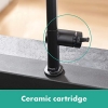 Grifo monomando de cocina Hansgrohe Talis M54 U 220, negro mate, ComfortZone 220 mm