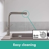 Mezclador monomando de cocina Hansgrohe Talis M54, 270 mm, acabado en acero inoxidable