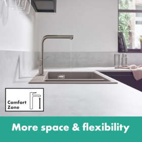 Одноважільний кухонний змішувач hansgrohe Talis M54, 270 мм, імітація нержавіючої сталі