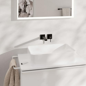 Смеситель для раковины скрытого монтажа Hansgrohe Tecturis E, черный