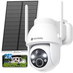 YESYAMO 2K WiFi Outdoor Surveillance Camera without Solar Panel