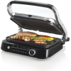 Gorenje Kontaktgrill GCG2100s, Schwarz/Silber