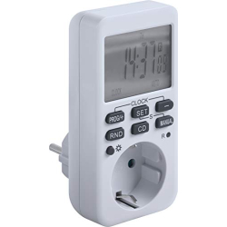 Temporizador maestro digital con soporte para horario de verano e invierno, 10 programas