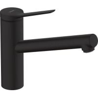 Hansgrohe - Einhand-Küchenarmatur, Schwarz Matt, ComfortZone 150mm