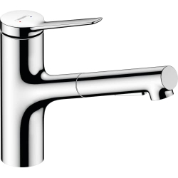 Hansgrohe Zesis M33 kitchen faucet with pull-out spray, chrome