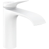 hansgrohe Vivenis basin mixer with pull rod and water-saving function, matte white