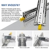 VADANIA Heavy Duty Drawer Slides with Lock, Full Extension, 1 Pair