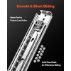 VEVOR Correderas Dobles para Cajones, Con Bloqueo, 1150 mm