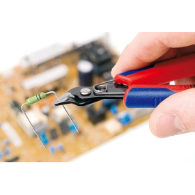 Alicates de precisión electrónicos KNIPEX Super Knips 78 61 125, bruñidos.