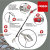 Ikra IEAS 750 electric telescopic pole saw 750W, 185 mm cutting length, incl. spare chain