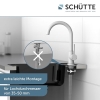 SCHÜTTE Cornwall 79161 Grifo de cocina - Giratorio 360°, Mezclador monomando, Blanco
