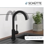 Kitchen mixer Schütte Cornwall 79169, black, low pressure