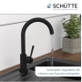 Kitchen mixer Schütte Cornwall 79169, black, low pressure