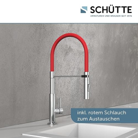SCHÜTTE Stilo 79180 - Змішувач для кухні з висувним розпилювачем, обертається на 360°